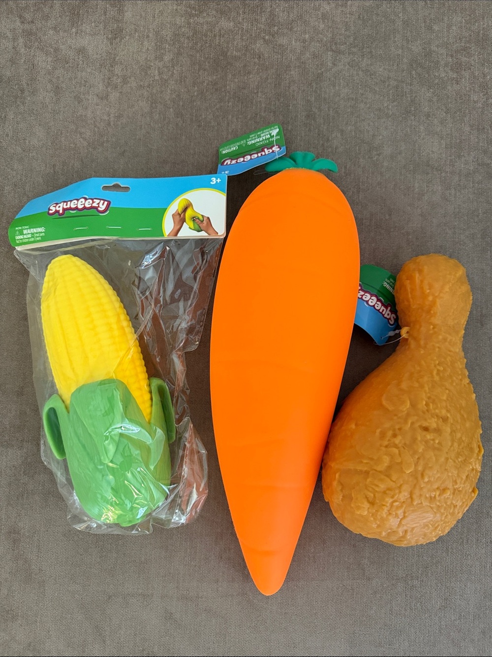 Sunny Days Squeezy Corn, Fried Chicken Leg & Carrot | New